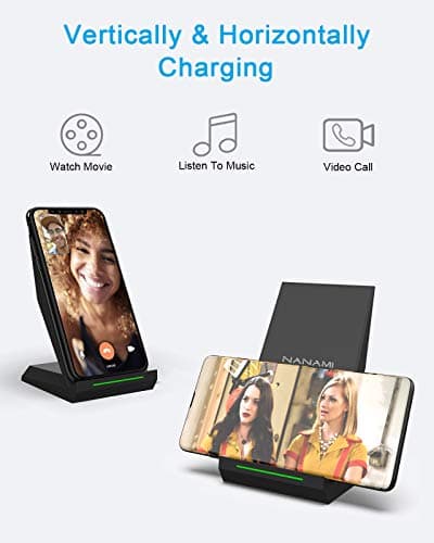 Fast Wireless Charging Stand,Equipped with PD 30W Adapter,Qi Certified High Speed Charger with Extra USB-A Port Compatible with iPhone 17/16/15/14/13/12/11, for Samsung Galaxy S25/S24/S23/S22/S21 5