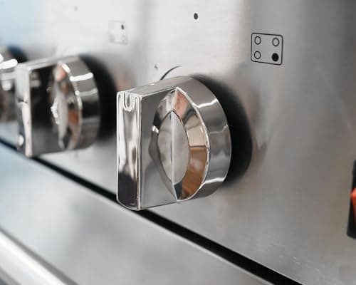 Freestanding Gas Range Stove 30 inch Gas Cooktop Stove 5.56 cu.ft. Large Convection Oven,4 Burners 42000BTU,3 Layers Tempered Glass Door Heavy Duty Stainless Steel 7