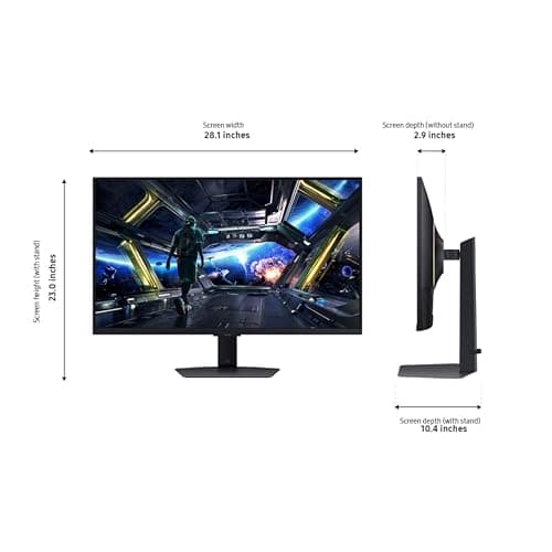 Samsung 32” Odyssey G7 (G70D) 4K UHD IPS 144Hz 1ms(GtG) Smart Gaming Monitor, G-Sync Compatible, AMD Freesync Premium, Vivid Colors, Adjustable Stand, Black Equalizer, LS32DG702ENXZA 5