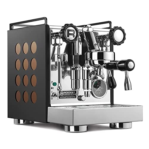 Rocket Espresso Appartamento Nera Espresso Machine | E61 | Heat Exchanger | (Black/Copper)