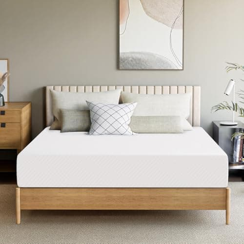 GAESTE 10 Inch Queen Cooling Gel Memory Foam Medium Firm Mattress Breathable Pressure Relief CertiPUR-US Certified Foam, Mattress-in-a-Box Comfort & Supportive No Fiberglass (Queen, 10 in)