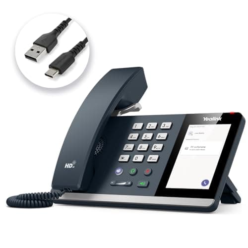 Yealink MP45 Microsoft Teams Certified USB Desk Phone,Cost-Effective Alternative to MP50,NOT SIP/VoIP Phone | Plug&Play via USB-A/C Cable | Powered by Computer | Dedicated for Teams & Skype