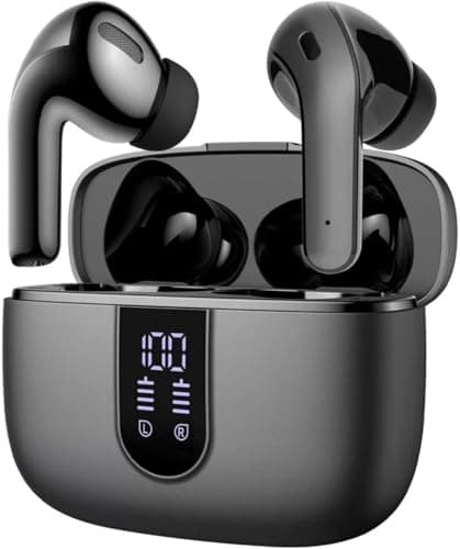 TAGRY Wireless Earbuds 60Hrs Bluetooth Headphones, IPX7 Waterproof Sports Earbuds, Comfort Fit, in-Ear Ear Buds with Microphones