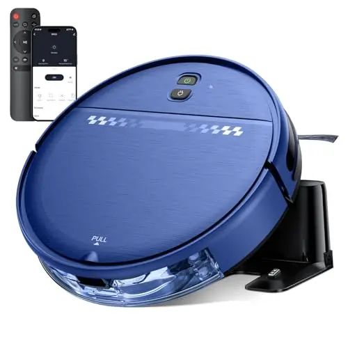 iMartine Robot Vacuum and Mop Combo, 2-in-1 Robotic Vacuums Cleaner with Strong Suction, Compatible with Alexa/WiFi/App/Voice Control, Obstacle Avoidance, for Pet Hair, Low Pile Carpet and More