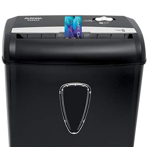 Aurora AS890C 8-Sheet Cross-Cut Paper/Credit Card Shredder with Basket 5