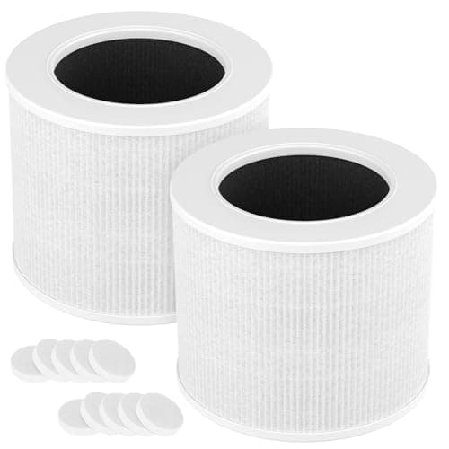 2-Pack Core Mini Filter Compatible with LEVOIT Core Mini Air Purifie-r, 3-in-1 H13 HEPA High-Efficiency Activated Carbon Pre-filter for LEVOIT Core Mini Replacement Filter