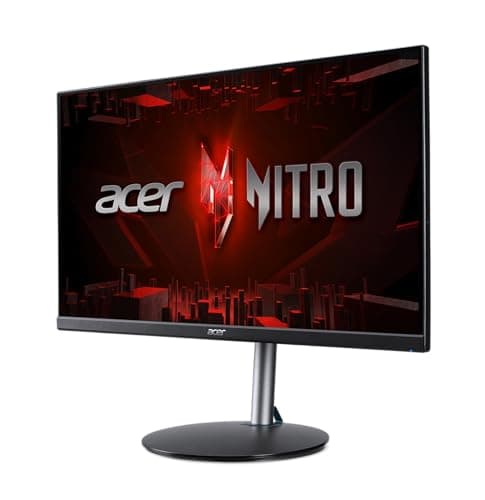 acer Nitro 23.8" Full HD PC IPS Gaming Monitor | AMD FreeSync Premium | 180Hz | Up to 0.5ms | Speakers | sRGB 99% | ErgoStand | VESA Mounting Compliant | 1 x DP 1.2 & 2 x HDMI 2.0 | XFA243Y M3bmiiprx 8