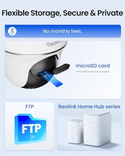 REOLINK Security Cameras Wireless Outdoor, Pan Tilt Solar Powered, 5MP 2K+ Color Night Vision, 2.4/5GHz WiFi, Smart Cameras for Home Security, Works with Home Hub, Argus PT + Solar Panel 6