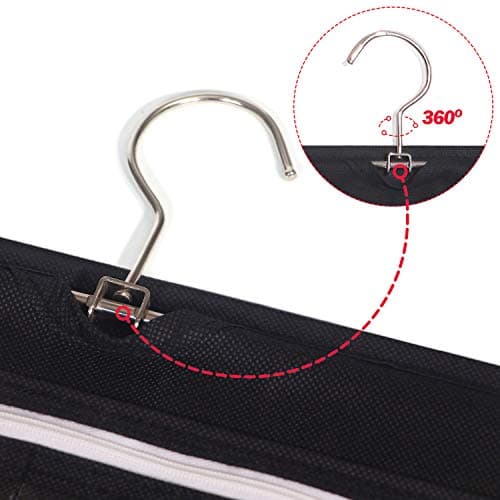 DIOMMELL Hanging Jewelry Organizer 47 Pockets with Zipper for Earrings Necklace Bracelet Ring Accessory Display Storage Bag Travel Holder Box 5