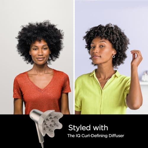 Shark HD120BRN Blow Dryer HyperAIR Fast-Drying with IQ 2-in-1 Concentrator, Styling Brush, and Curl-Defining Deep Diffuser Attachments, Ionic, No Heat Damage, for All Hair Types, Stone 7