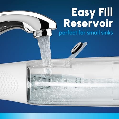 Waterpik Cordless Express Water Flosser, Battery Operated & Portable for Travel & Home, ADA Accepted, Waterproof for Shower Use, White WF-02, Packaging May Vary 5