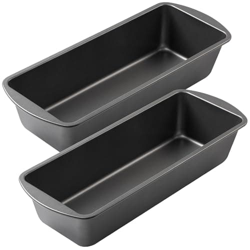 Tiawudi Extra Large Bread Pan, 13" x 5" Long Loaf Pan, Nonstick Baking Pan, Rectangular Loaf Tin, Set of 2