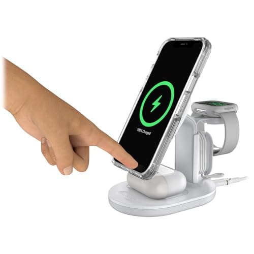 OtterBox 3-in-1 Wireless Charging Station for MagSafe - White 5