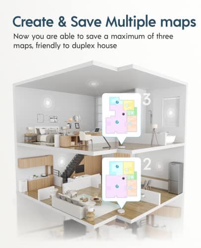 yeedi vac 2 pro Robot Vacuum and Mop Combo,Powerful 3000Pa Suction with Oscillating Mopping, Advanced 3D Obstacle Avoidance,240min Runtime - Ideal for Carpet, Hard Floor Cleaning and Pets Family 8