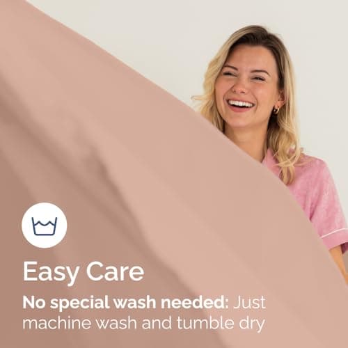 Full Fitted Bed Sheet - Bottom Single Fitted Sheet Only - Ultra-Soft Hotel Luxury Bedding w/ 8-16 Inch Deep Pockets - Breathable, Cooling & Wrinkle Free - Easy-Care, Fade & Shrink Resistant - Mauve 7