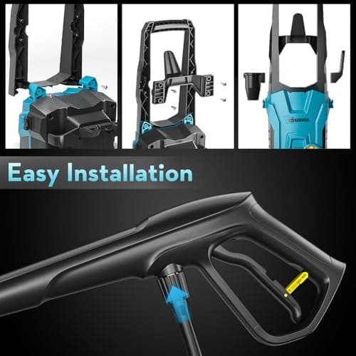 GREENER Electric Pressure Washer 4200 PSI, 4 Quick Nozzles, 2.8GPM, High Pressure Washer with 50ft Outlet Hose, Power Washer Electric Powered with Soap Cannon for Car, House, Patio Cleaning 6
