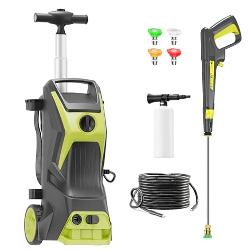 Electric Power Washer 4800PSI-Max 3.2GPM Power Washer Wash Machine Electric Powered with Foam Cannon for Car, Floor, Garage.