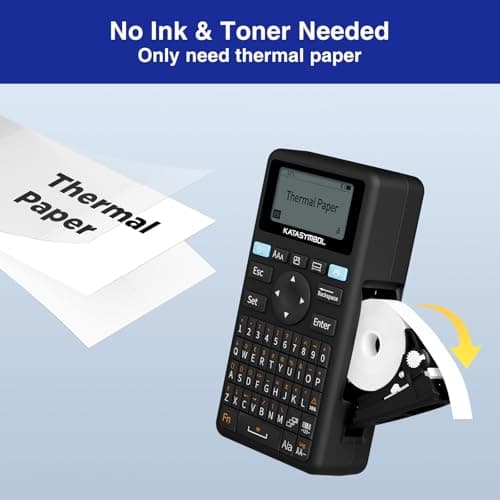 SUPVAN E11 Bluetooth Label Maker Machine with 4 Tapes, Support Keyboard & App with 30+ Fonts and 660+ Icons, Rechargeable Inkless Labeler for Home, Kitchen, Office, School, Organization, Black 7