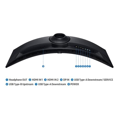 SAMSUNG 49-inch Odyssey G9 (G91F) DQHD, 144Hz, Curved Gaming Monitor, Ultra-Wide 32:9 Screen, DisplayHDR 600, AMD FreeSync™ Premium Pro, Ergonomic Stand, LS49FG910ENXZA, 2025 8