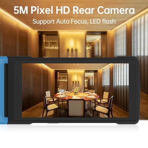 Bisofice 4G Handheld PDA POS Android 13.0 Receipt Printer 2GB+16GB, Camera 5M, 1D 2D Barcode Scanner, Wifi/Gps/BT/4G Full Network Connection, 5" Touchscreen 58mm Width Thermal Label Printing 5