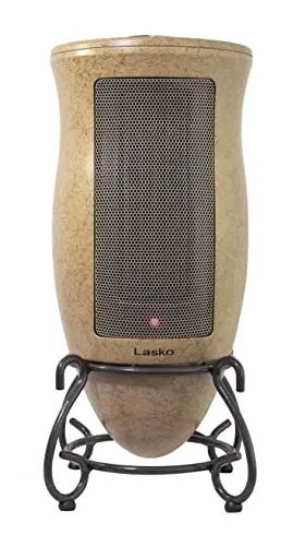 Lasko Oscillating Designer Series Ceramic Space Heater for Home with Adjustable Thermostat, Timer and 2-Speeds, 16 Inches, 1500W, Beige, 6405 8