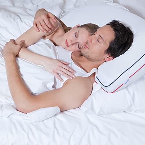 Bedufsar Bed Pillows for Sleeping, Standard Size Pillows Hotel Quality Set of 2, Firm and Supportive Gusseted Pillows for Side and Back Sleepers, Cooling Down Alternative Fluffy Soft Pillow (20x26 in) 7