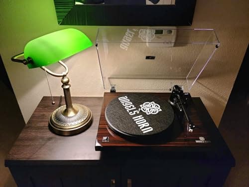 Newrays Green Glass Bankers Desk Lamp with Pull Chain Switch Plug in Fixture 4