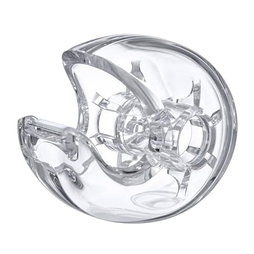 Amazing Abby - Tania - Acrylic Tape Dispenser, Plastic Label Roll Holder, Clear Sticker Organizer, Perfect Office Desktop Storage Solution for Tapes, Labels, Stickers, and More 5