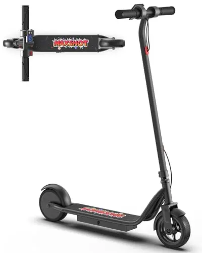 MAXSHOT Electric Scooter Adults & Big Kids, Top Speed 9/16/19/22MPH, 10/12/16/21/50Miles Range, 6.5"/8.5"/14" Tires Folding Commuter Escooter with Dual Suspension for Commuting, APP Control