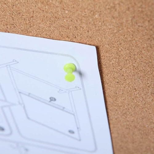 VIZ-PRO Cork Notice Board, 36 X 24 Inches, Cork Bulletin Board with Black Aluminium Frame 5