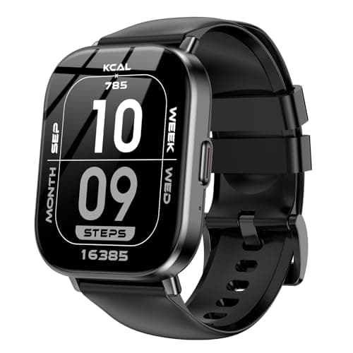 ganopterygon Smart Watch, 2.01" HD Touchscreen Fitness Watch, Bluetooth Calls, 120 Sports Modes Activity Tracker, 24/7 Heart Rate & Sleep Monitor, IP68 Waterproof, iOS Android Compatible (Black)