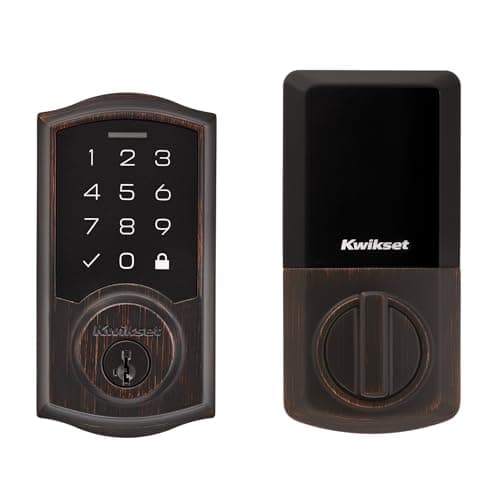 Kwikset SmartCode 270 Keyless Entry Electronic Touchpad Deadbolt Door Lock with Auto-Lock, Custom User Codes, Advanced Security in Venetian Bronze Traditional