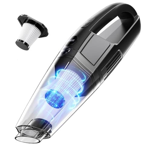 BSRCO Handheld Vacuum Cordless 8000PA, Car Vacuum Portable Cordless 30 Mins Runtime & Under 70dB Quiet, Hand Held Vacuum Cleaner, 1.4lbs Hand Vacuum Cordless for Car/Home/Office, Pet Hair