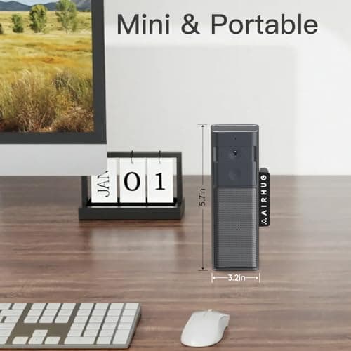 AIRHUG 3 in 1 1080P Webcam with Microphone & Speaker, USB Camera for Video Conferencing/Online Class/Gaming Live, Built-in Privacy Cover 8