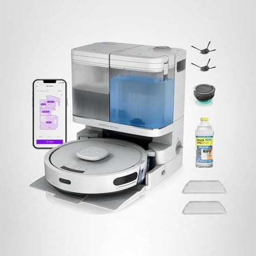 Shark Stratos 2-in-1 Robot Vacuum & Mop with 25+ Hands-Free Features & NeverTouch Self-Cleaning Base, Precision Mapping, Autolift Technology, HEPA Filtration, Edge Detect, AV2700ZE, White 10