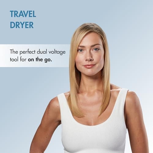 BaBylissPRO Nano Titanium Travel Dryer, Blue 6