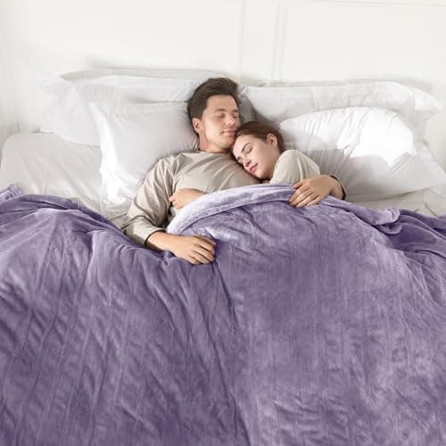 COZYTY Electric Blanket Heated Blanket King Size, Super Soft Cozy Upgraded Flannel Heating Blanket Dual Control with 5 Heating Levels & 10 Hours Auto Off, Overheat Protection, 100" x 90", Lavender 6