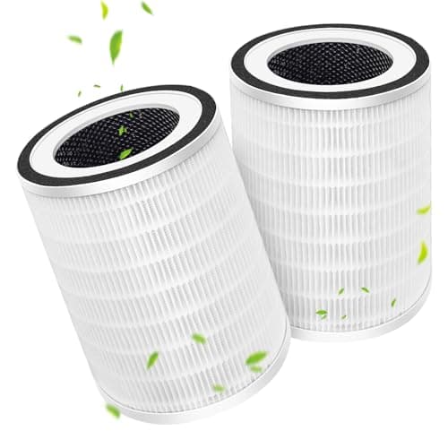 2 Pack True HEPA KILO Filter For Afloia KILO, KILOPLUS, KILOPRO, MIRO, MIRO PRO and MORENTO MR-Kilo, Kalo Air Puri-fier, 360° 3-Stage Filtration for Bedroom Large Room Odor Dust Pollen Smoke