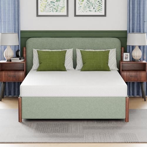 FDW | 6 Inch Full Mattress | Medium Firm | Gel Memory Foam Mattress | White | Bed in a Box, CertiPUR-US Certified | Pressure Relief, Cooling Ventilated Foam | Washable Removable Cover