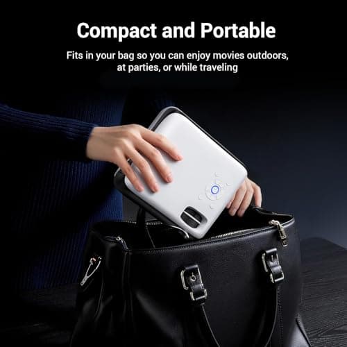 Official Licensed Google TV Smart Projector, HAPPRUN 4K UHD Home Theater with Dolby Sound, Wi-Fi & Bluetooth, Built-in Streaming Apps, Compatible with Games Consoles & Smartphone, Indoor & Outdoor Use 6