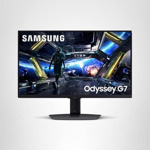 Samsung 32” Odyssey G7 (G70D) 4K UHD IPS 144Hz 1ms(GtG) Smart Gaming Monitor, G-Sync Compatible, AMD Freesync Premium, Vivid Colors, Adjustable Stand, Black Equalizer, LS32DG702ENXZA 22