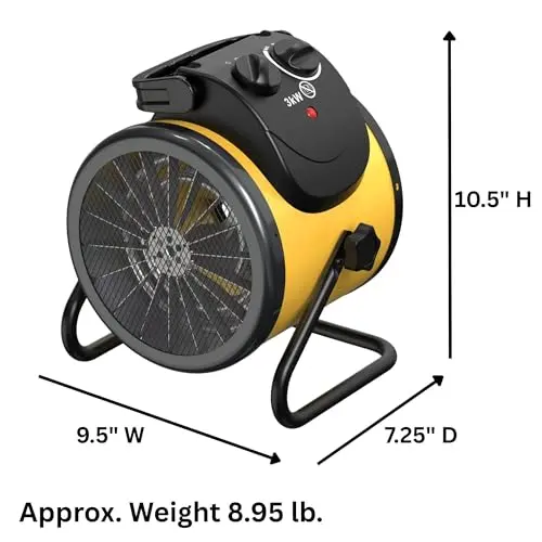 Dura Heat Electric Forced Air Heater, 5,120 BTU- EUH1500 8