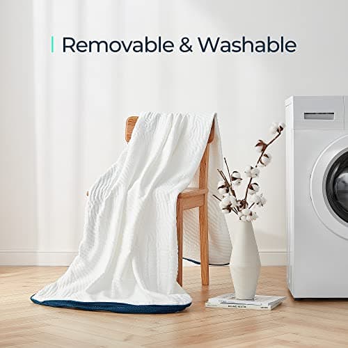 LINSY LIVING Twin Mattress Topper, 3 Inches Dual Layer Firm Memory Foam for Pressure Relief, Removable and Washable Tencel™ Cover, Adjustable Straps, CertiPUR-US Certified, Oeko-TEX, Twin Size 7