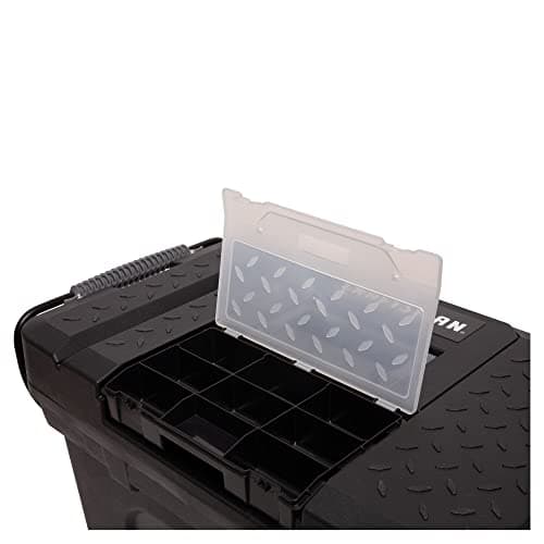 CRAFTSMAN Rolling Tool Box with Wheels, Includes Organizers and Trays, Heavy Duty Plastic, Lockable, 15.2 Inch (CMST33026) 5