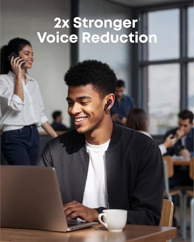 soundcore Liberty 5 by Anker, Noise-Cancelling Wireless Earbuds, 2x Stronger Voice Reduction, Real-Time Adaptive Noise Cancellation, Fast Charging, Dolby Audio, 6-Mic AI Clear Calls, Long Battery Life 2