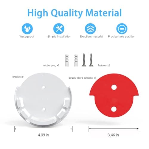 TIUIHU Wall Mount for Nanit Pro 1080p HD Smart Baby Monitor and Flex Duo Stand 6