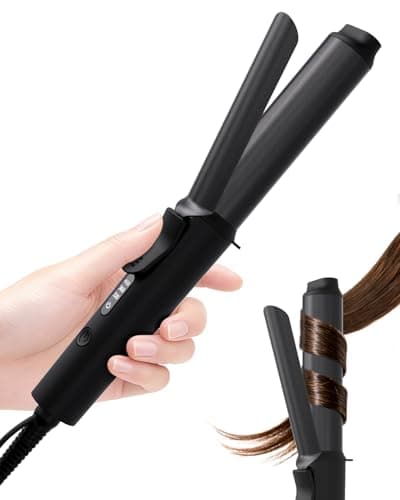 Mini Curling Iron 1inch,320-360-400°F Temperature, 100~240V Dual Voltage Travel Compact Curling Iron,30S Heat-Up, Portable Hair Styling Tool, Heat-Resistant Protective Cover,Short Hair