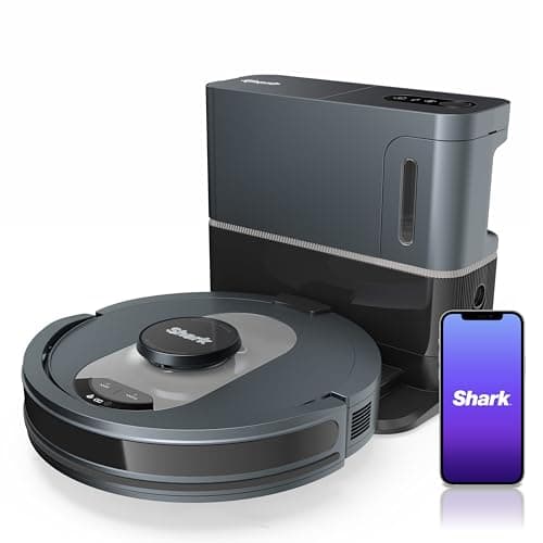 Shark UR2500SR AI Ultra Robot Vacuum with Self-Empty Base, Bagless, 30-Day Capacity, LIDAR Navigation, Compatible with Alexa, WiFi Connected, Black