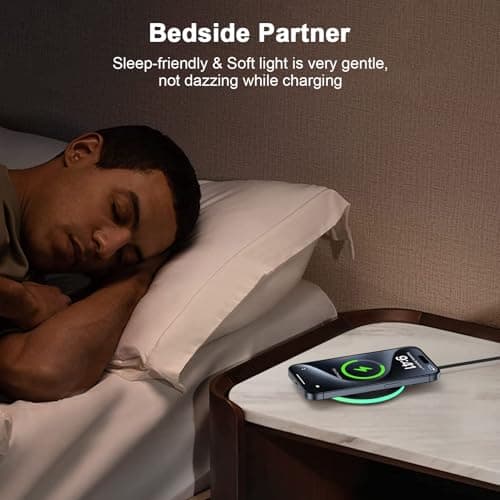 15W Fast Wireless Charger for Google Pixel 10 & 10 Pro, Wireless Charging Pad Optimized for Pixel 9/8/Fold Series, Samsung Galaxy S25/S24 Ultra, iPhone 16/15 Pro Max, Non-Slip Design with USB-C Cable 6