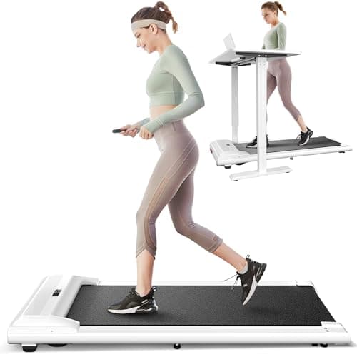 UMAY Walking Pad, Under Desk Treadmills for Home/Office, Portable Walking Treadmill with Remote Control, SPAX APP and LED Display, Installation-Free